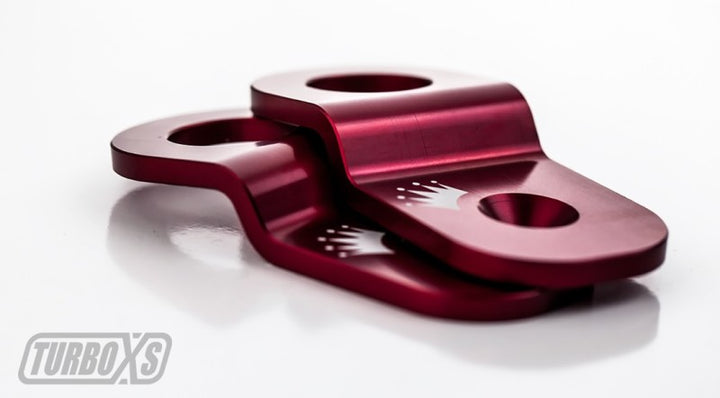 Turbo XS 15-16 Subaru WRX/STI Billet Aluminum Radiator Stay - Red - Bull Strap