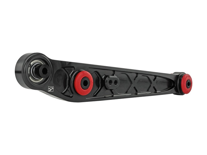 Skunk2 Honda/Acura EK Alpha Series Rear Lower Control Arm Set - Black - Bull Strap