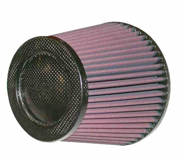K&N Cone Filter 5in ID 6.5in base 4.5in top 5.625in height carbon fiber look - Bull Strap