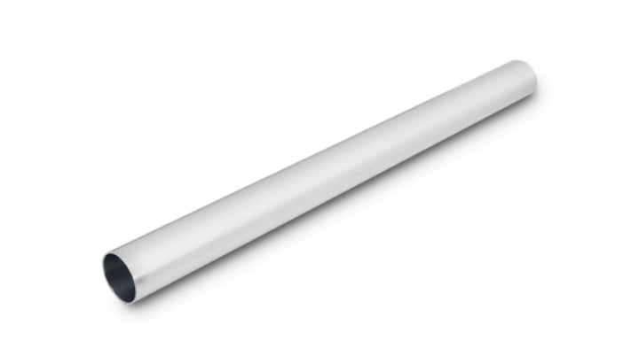 Vibrant 1.5in O.D. Universal Aluminum Tubing (18in long Straight Pipe) - Polished - Bull Strap