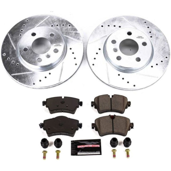 Power Stop 14-19 Mini Cooper Front Z23 Evolution Sport Brake Kit - Bull Strap