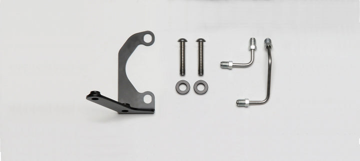 Wilwood Tandem Master Cylinder to Prop valve Bracket L/H & Line Kit - Bull Strap