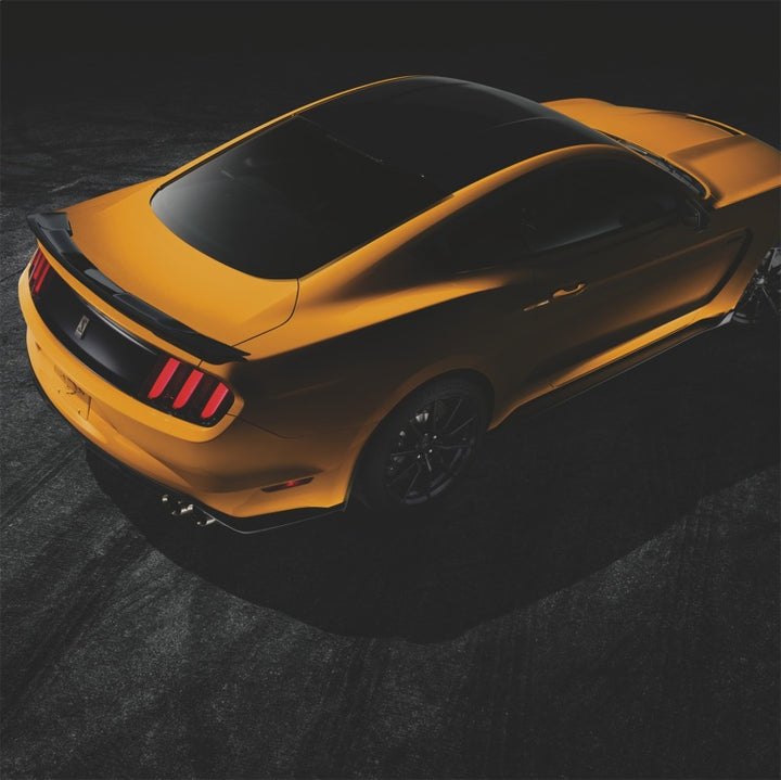 Ford Racing 15-23 Mustang Coupe Gloss Black Rear Spoiler w/Gurney Flap - Bull Strap