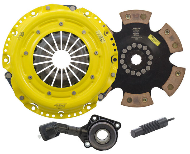 ACT 2014 Ford Focus HD/Race Rigid 6 Pad Clutch Kit - Bull Strap