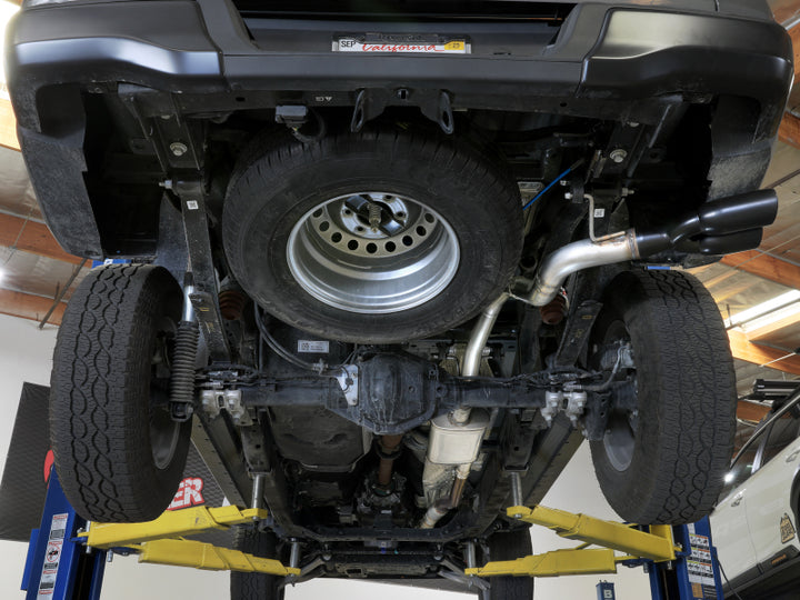 aFe 2024+ Ford Ranger L4-2.3L (t) Vulcan Series 2.5in to 3in Cat-Back Exhaust w/ Black Tip - Bull Strap