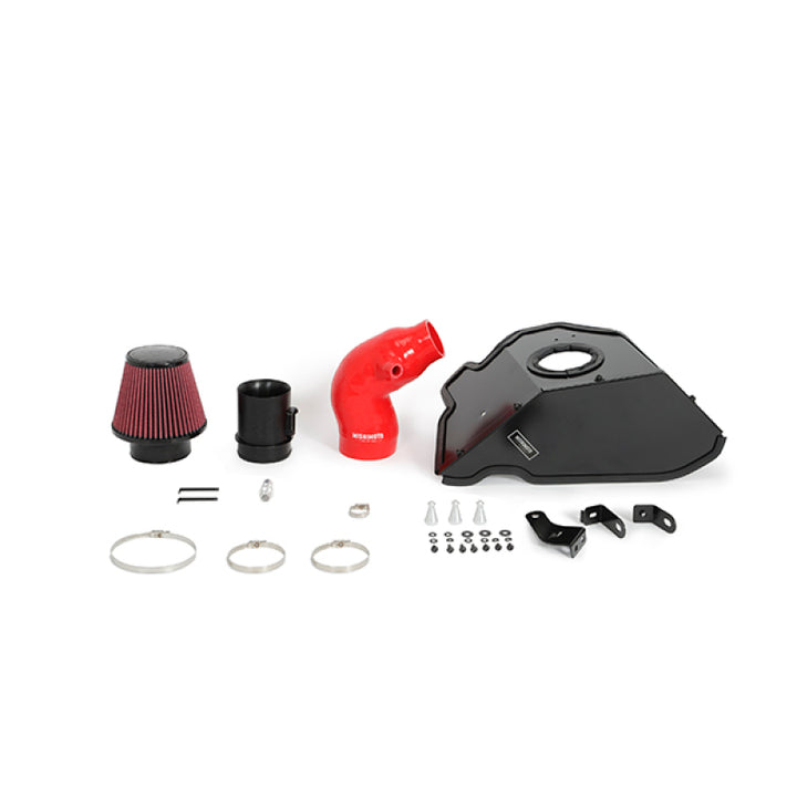 Mishimoto 2016+ Chevrolet Camaro 2.0T Performance Air Intake - Red - Bull Strap