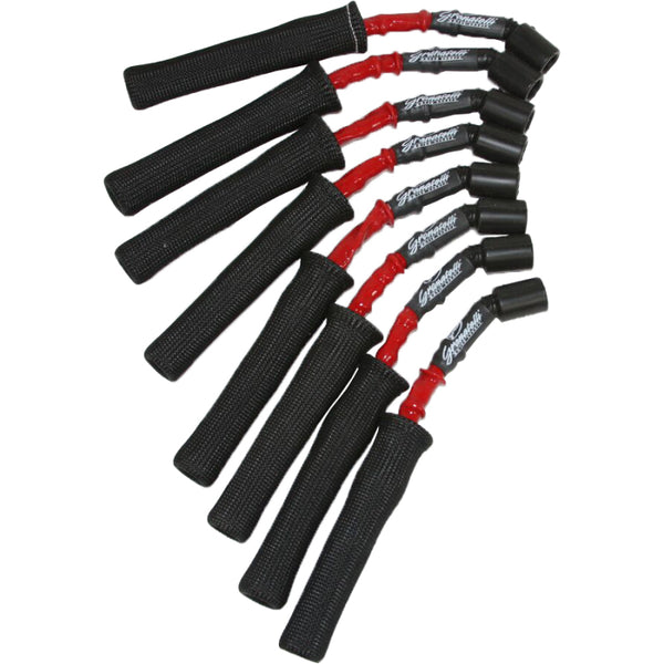 Granatelli 99-23 GM LS2/LS3/LSA/LS7/LS9 Hi-Perf Coil-Near-Plug Wire Conn Kit w/Red Jacket/Blk Sleeve - Bull Strap