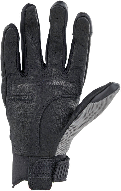 Speed and Strength Starstruck Mesh Gloves Grey Womens - Medium - Bull Strap