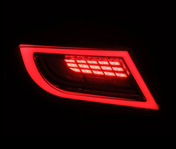 AlphaRex 22-24 Toyota GR86 LUXX LED Taillights Black Smoke - Bull Strap
