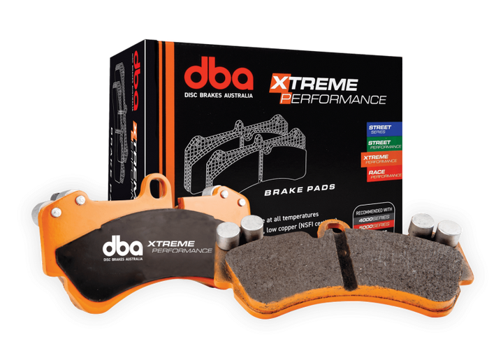 DBA 05-10 Ford Mustang GT XP Performance Front Brake Pads - Bull Strap