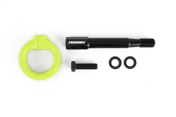 PERRIN 22-25 Subaru WRX / 18-23 Crosstrek Tow Hook Kit (Rear) - Neon Yellow - Bull Strap
