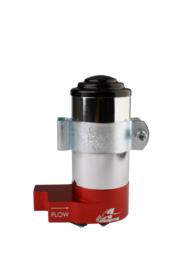 Aeromotive SS Series Billet (14 PSI) Carbureted Fuel Pump - 3/8in NPT Ports - Bull Strap