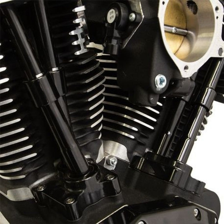 S&S Cycle 99-17 BT Models Quickee Pushrods w/ Gloss Black Covers - Bull Strap