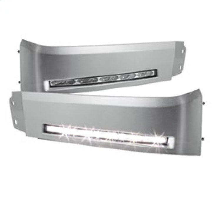 Spyder Toyota Tundra 07-13 Daytime LED Running Lights wo/switch Silver FL-DRL-TTU07-SIL - Bull Strap
