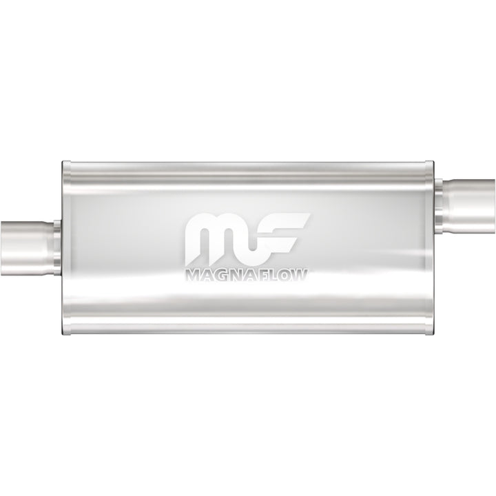 MagnaFlow Muffler Mag SS 18X5X8 2.5 O/C - Bull Strap