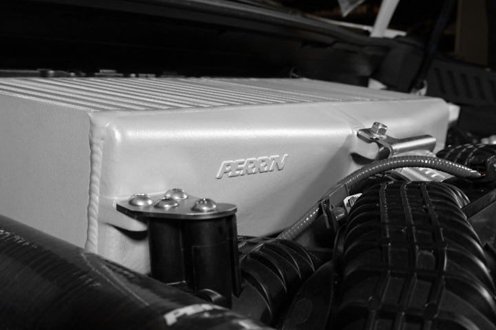 PERRIN 22-25 Subaru WRX / 19-25 Ascent / 20-25 Outback & Legacy Turbo Top Mount Intercooler - Silver - Bull Strap