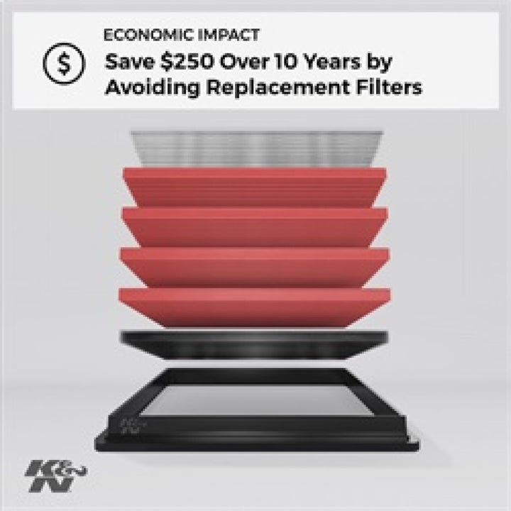 K&N Replacement Air Filter 12 BMW 320i/328i 2.0L - Bull Strap