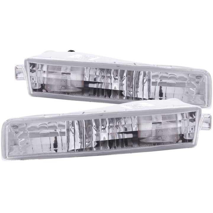 ANZO 1997-2001 Honda Prelude Euro Parking Lights Chrome - Bull Strap