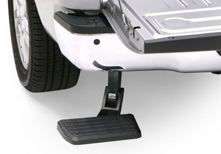 AMP Research 2014-2015 Toyota Tundra BedStep - Black - Bull Strap