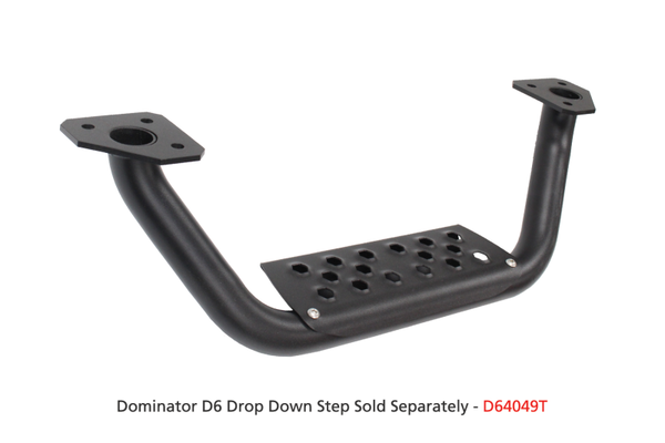Go Rhino 19-20 Chevy 1500 Dominator Extreme D6 SideSteps Complete Kit w/SideStep + Brkts - Bull Strap