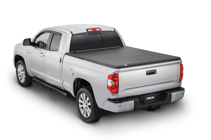 Tonno Pro 04-06 Toyota Tundra 6.3ft Fleetside Tonno Fold Tri-Fold Tonneau Cover - Bull Strap