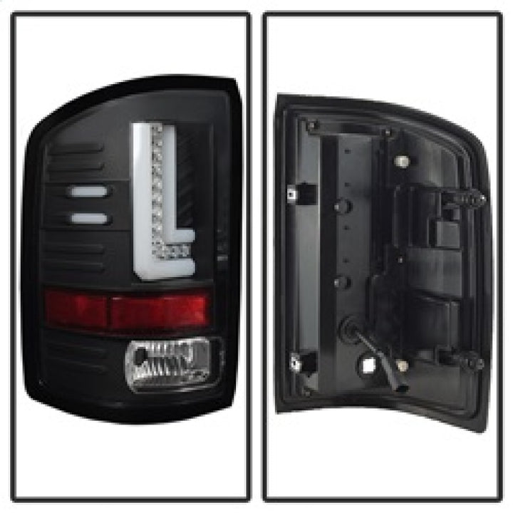 Spyder GMC Sierra 2016-2017 Light Bar LED Tail Lights - Black ALT-YD-GS16-LED-BK - Bull Strap