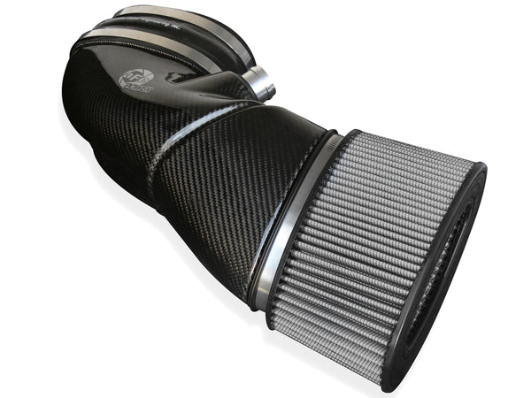 aFe MagnumFORCE Carbon Fiber Air Intake System Stage-2 Pro DRY S 08-13 BMW M3 (E9X) V8 4.0L - Bull Strap
