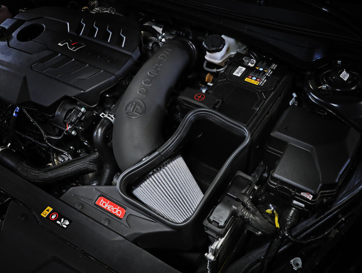 aFe Takeda Stage-2 Pro DRY S Cold Air Intake System 2022 Hyundai Elantra N - Bull Strap