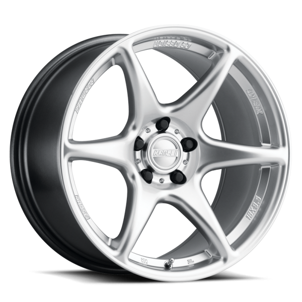 Kansei K11S Tandem 18x9.5in / 5x114.3 BP / 22mm Offset / 73.1mm Bore - Hyper Silver Wheel - Bull Strap