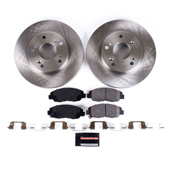 Power Stop 06-11 Honda Civic Front Autospecialty Brake Kit - Bull Strap