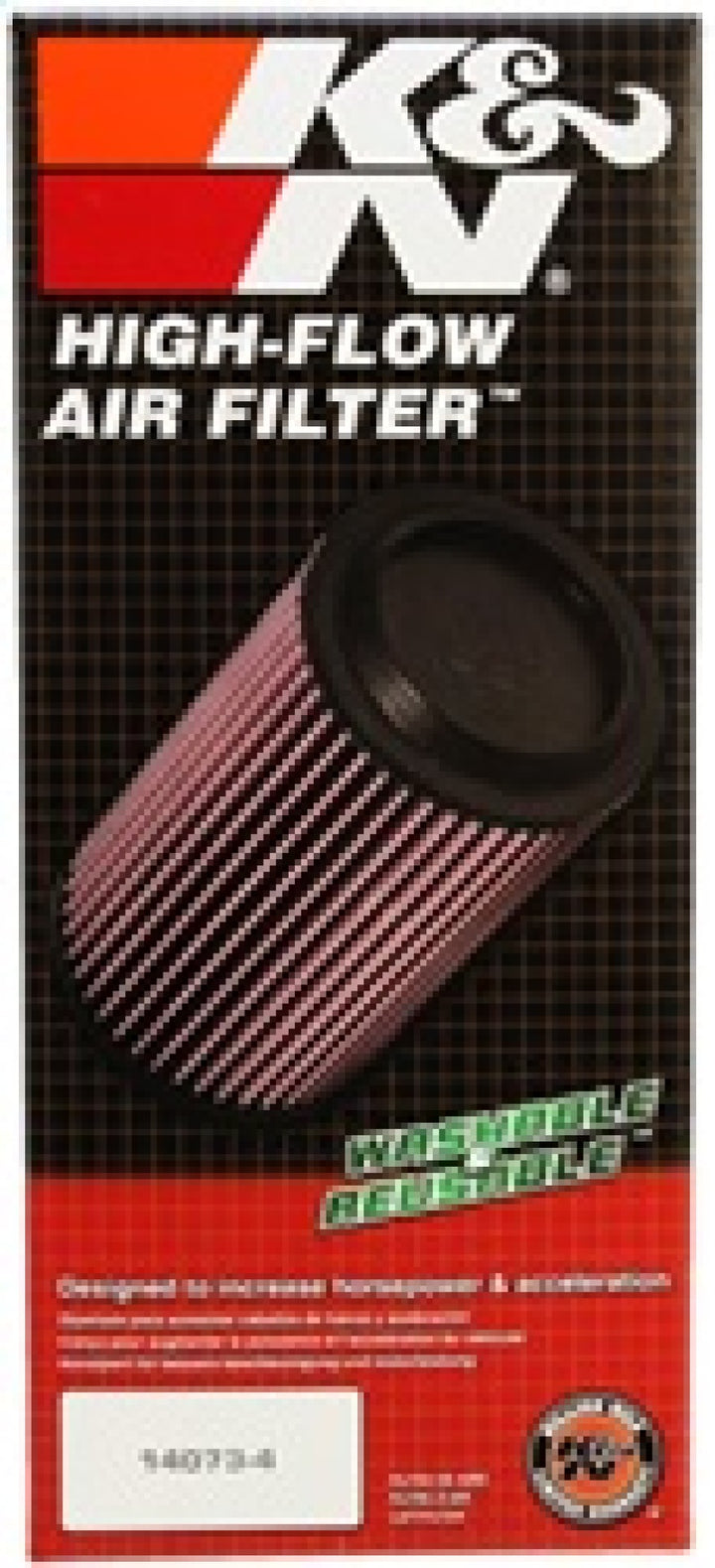 K&N 05-06 Porsche Boxster 2.7L-F6/3.2L-F6 Drop In Air Filter - Bull Strap