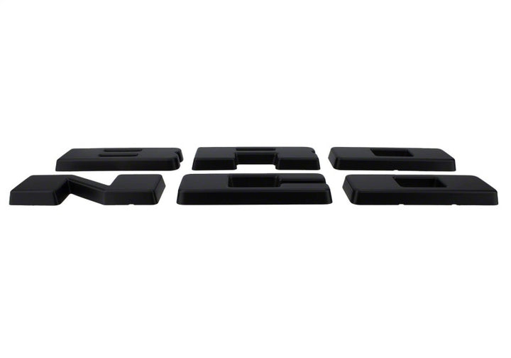 Ford Racing 2021+ Bronco Grille Lettering Overlay Kit - Black - Bull Strap