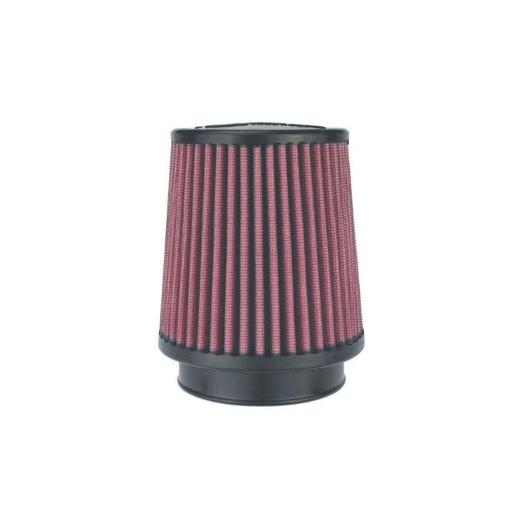 Injen High Performance Air Filter - 3 Black Filter 5 Base / 4 7/8 Tall / 4 Top - Bull Strap