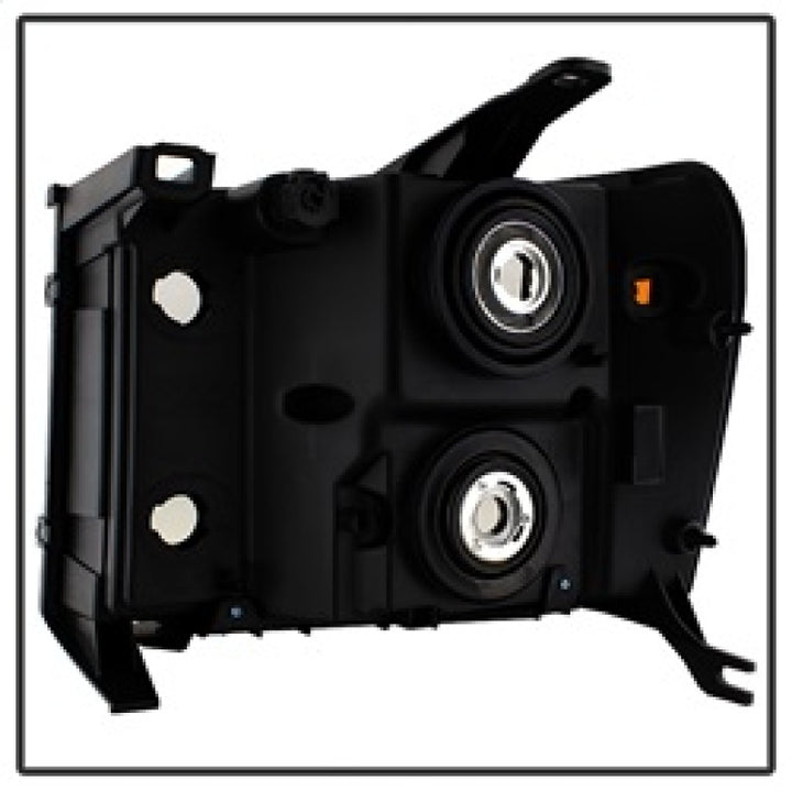 xTune GMC Sierra 07-13 Crystal Headlights Black HD-JH-GSIE07-AM-BK - Bull Strap