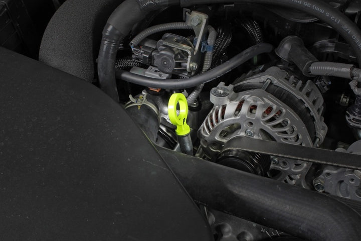 PERRIN 15-25 Subaru WRX & 13-25 BRZ/FR-S/86/GR86 Dipstick Handle Loop Style - Neon Yellow - Bull Strap