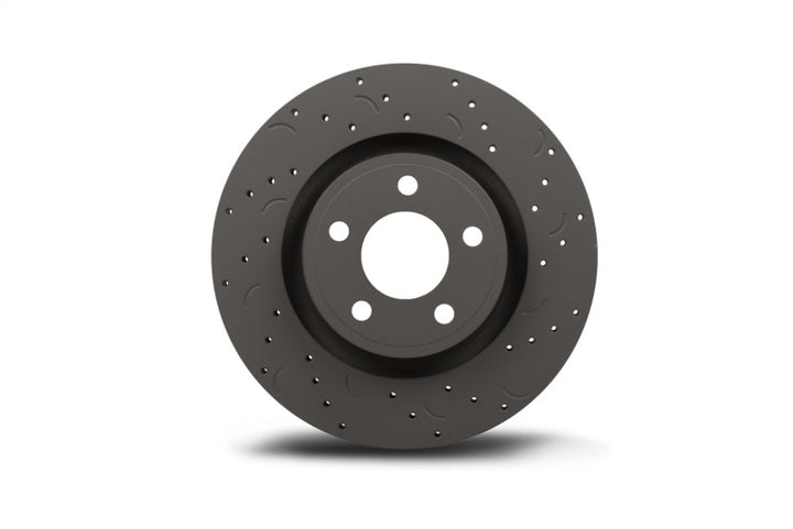 Hawk Talon 2005 Mitsubishi Lancer Evolution AWD Drilled and Slotted Front Brake Rotor Set - Bull Strap