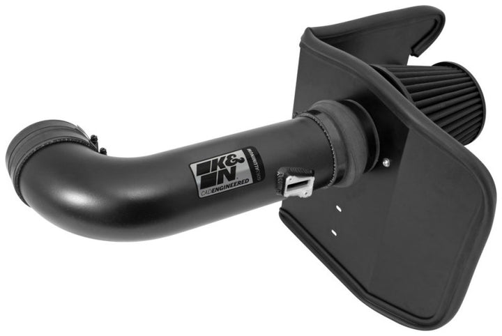 K&N 10-13 Chevy Camaro 6.2L V8 Black Performance Intake Kit - Bull Strap