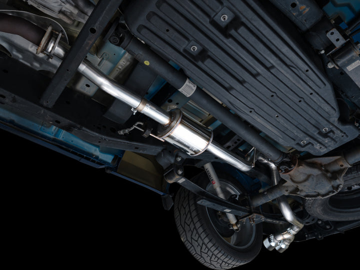 AWE 21-25 Ford F150 (14th Gen Reg Cab) Cat-Back Exhaust - 4.5in Dual Side Exit Chrome Tips - Bull Strap
