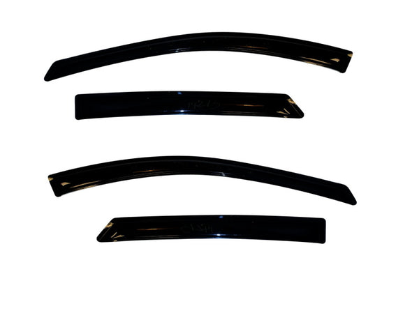 AVS 10-15 Hyundai Tucson Ventvisor Outside Mount Window Deflectors 4pc - Smoke - Bull Strap