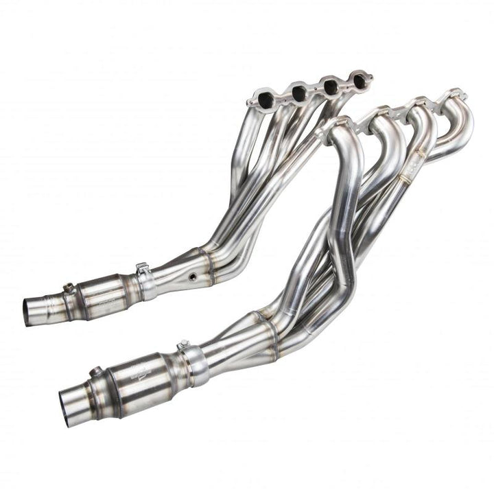 Kooks 2016+ Chevrolet Camaro SS 1 7/8in x 3in SS Longtube Headers w/ Green Catted Connection Pipes - Bull Strap