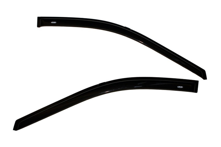 AVS 14-18 Chevy Silverado 1500 Standard Cab Ventvisor Outside Mount Window Deflectors 2pc - Smoke - Bull Strap