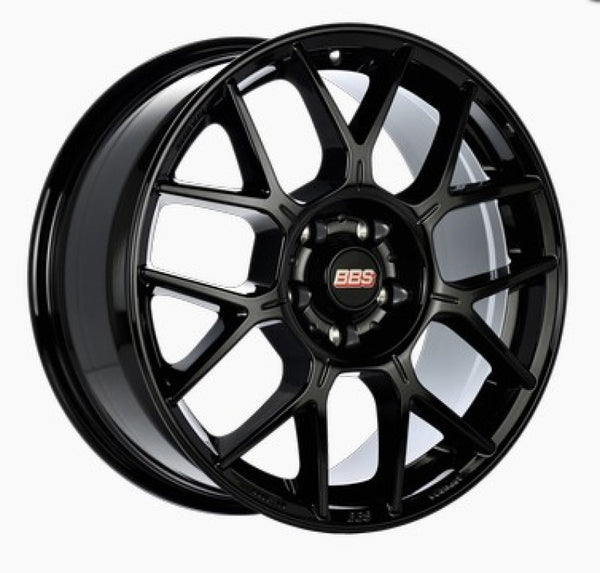 BBS XR 18x8 5x112 ET44 Black Gloss Wheel -82mm PFS/Clip Required - Bull Strap