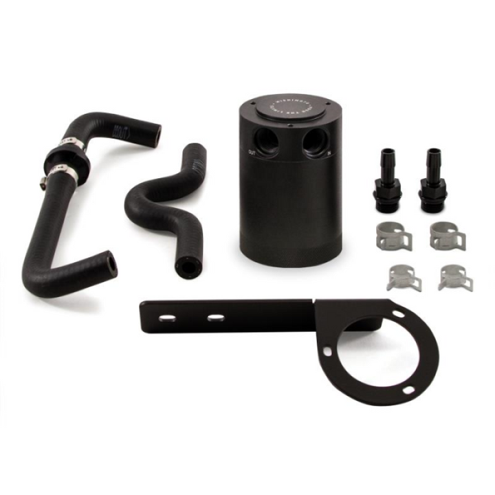 Mishimoto 2017+ Honda Civic Type R Baffled Oil Catch Can Kit - Black - Bull Strap