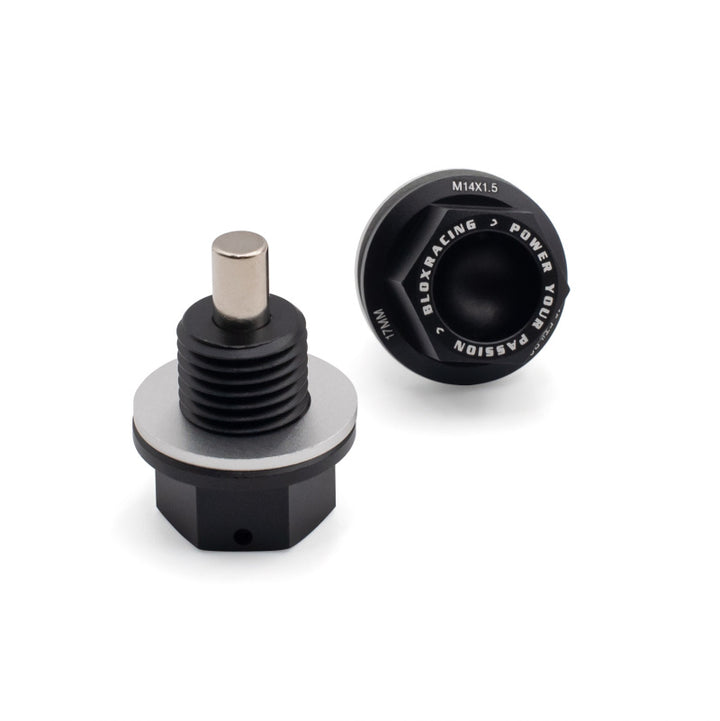 BLOX Racing Magnetic Oil & Transmission Drain Plug Set - Bull Strap