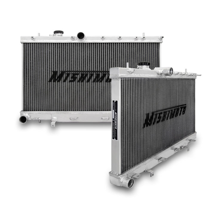 Mishimoto 01-07 Subaru WRX and STi Manual X-LINE (Thicker Core) Aluminum Radiator - Bull Strap