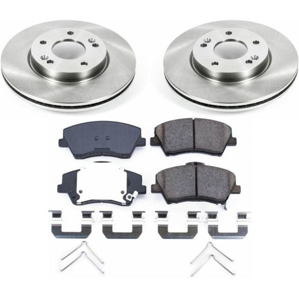 Power Stop 17-19 Hyundai Elantra Front Autospecialty Brake Kit - Bull Strap