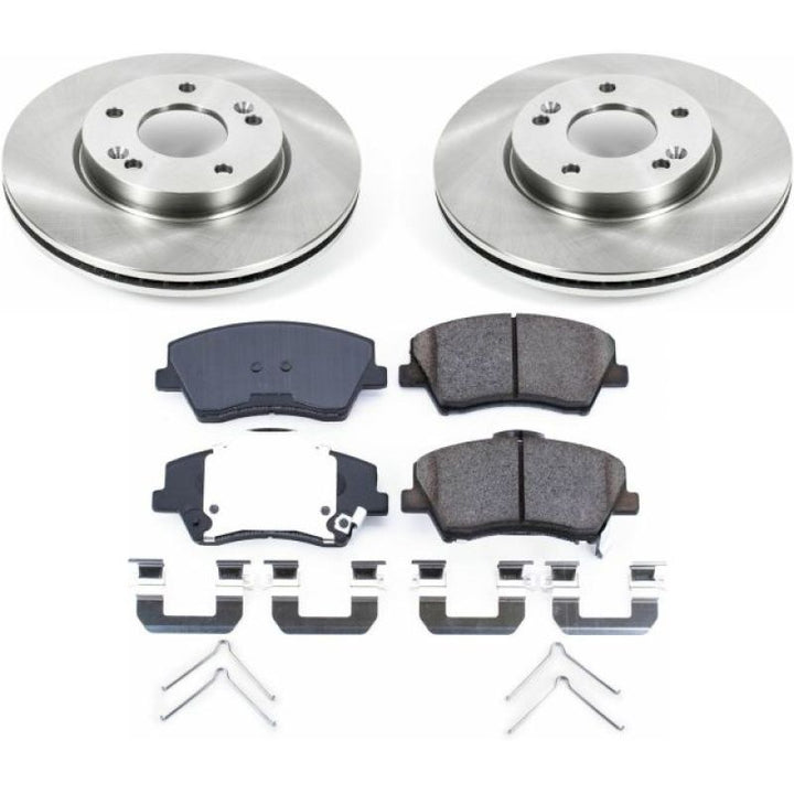 Power Stop 17-19 Hyundai Elantra Front Autospecialty Brake Kit - Bull Strap