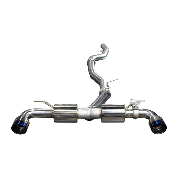 Injen 20-21 Toyota Supra 3.0L Turbo 6cyl SS Cat-Back Exhaust w/ Burnt Tips - Bull Strap