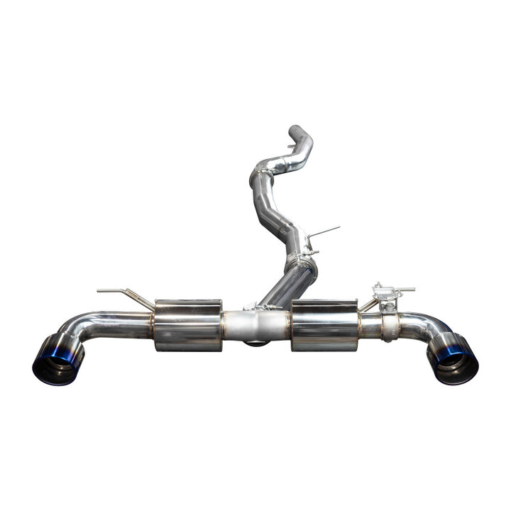 Injen 20-21 Toyota Supra 3.0L Turbo 6cyl SS Cat-Back Exhaust w/ Burnt Tips - Bull Strap