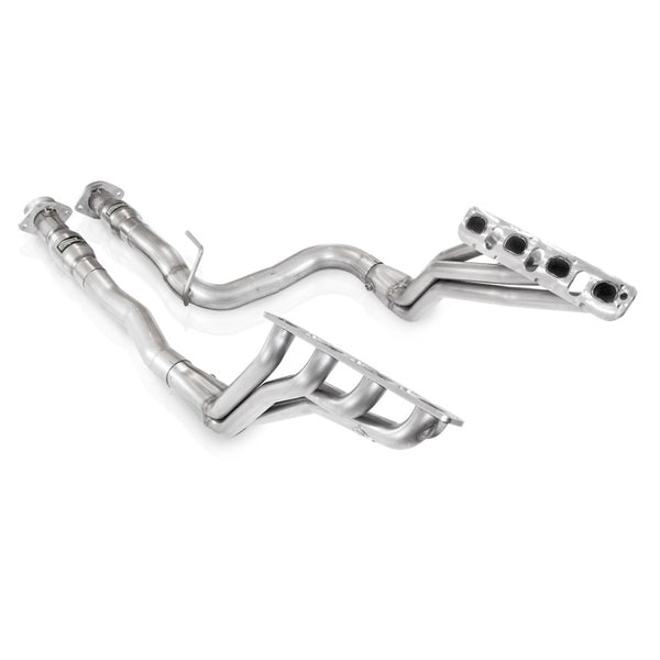 Stainless Works 2006-10 Jeep Grand Cherokee 6.1L Headers 1-7/8in Primaries 3in High-Flow Cats - Bull Strap